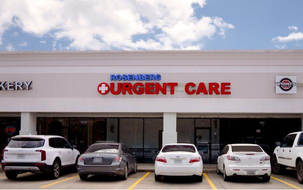 Best Urgent Care Center in Rosenberg, TX, with a convenient location and parking facility.