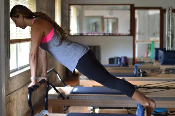 Me getting my reformer on at The Pilates Place in MiMo.