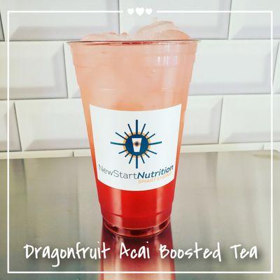 Dragonfruit Acai Boosted tea...refreshing and energizing!