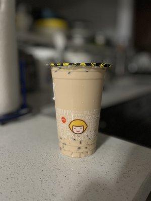 Classic Milk Tea with crystal boba