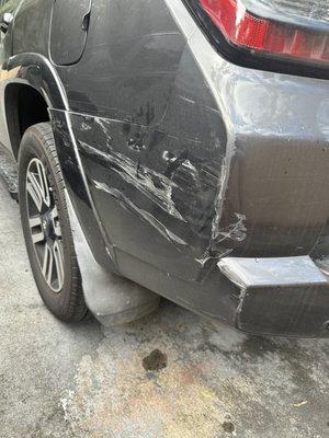 Damages from accident