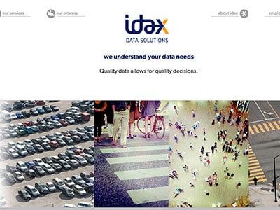 Responsive web site built by Bombastic for Idax Data Solutions