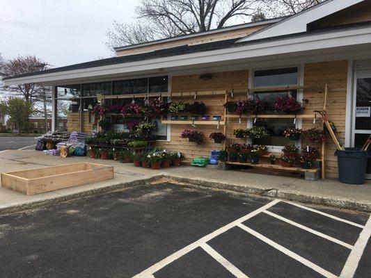 Out front-Also has garden odds and ends, some plants in spring outside