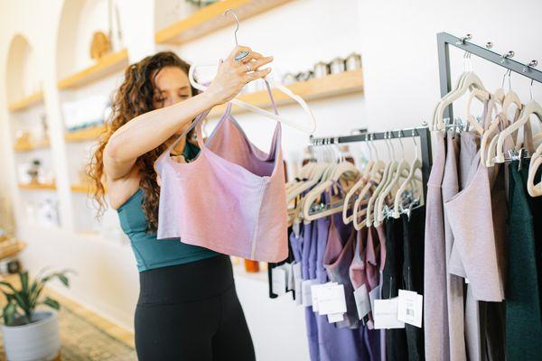 Yoga Gear available & the retail space  is so beautiful.