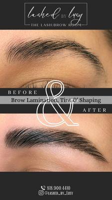 Eyebrow shaping & Lamination