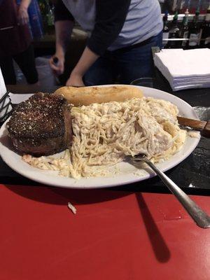 Fillet with pasta