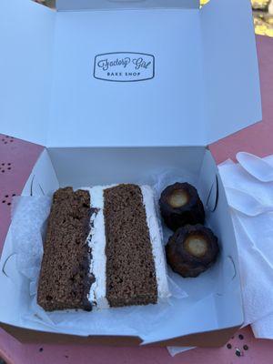 Cocoa Cake and Canelé