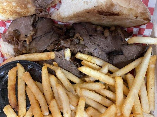 French dip (opened)