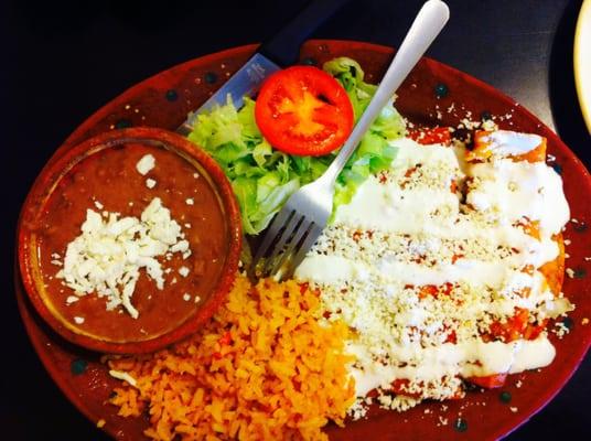 Cheese enchiladas