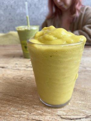 Mango and pineapple smoothie!