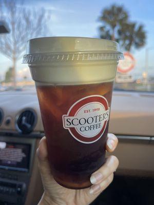 Cold brew with sweet foam - unfortunately coffee taste watery