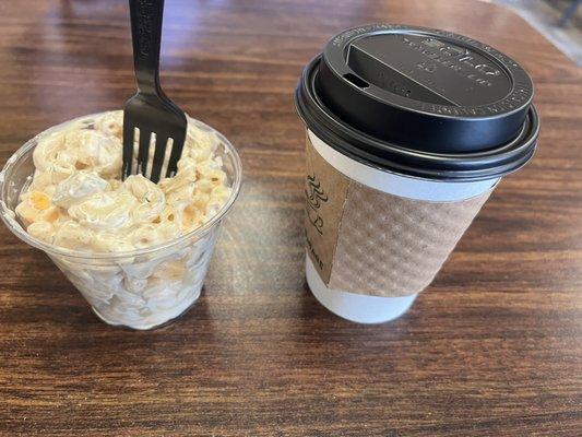 Great Macaroni Salad and Highlander Coffee!