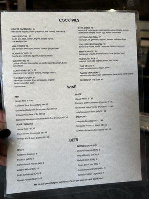 Menu 6/22/24