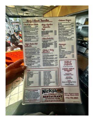 Menu @ Nicky's Restaurant & PancakeHouse. 7829 S Western Ave, Chicago, IL  Breakfast & Lunch.  Next to 79th/Western Bus Terminal . Cool.