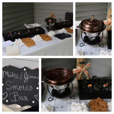 I surprised my Groom with a S'mores Bar. It was a hit! Macris went over and beyond what I could ever imagine.