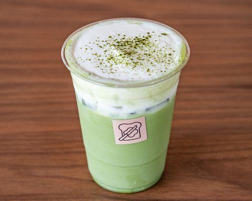 Iced Matcha with Cream-Too