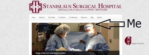 Dr. Calvin Lee featured on the Stanislaus Surgical Hospital web page.