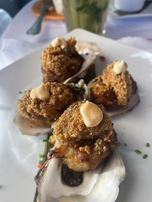 Fried oysters