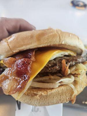 Bacon Breakfast burger !!