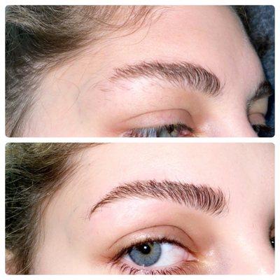 Eyebrow threading