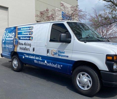 Other side of floor covering van to deliver material within Portland metro and SW Washington areas.