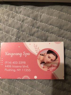 Xing Wang Spa
44-06 Kissena Blvd

New York, NY 11355