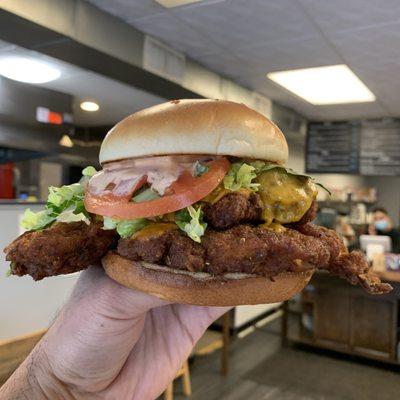 Picante crispy chicken sandwich