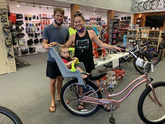 Sun beach cruiser and Taxi baby seat