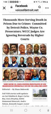 The faces of a corrupt and injustice Detroit Court System.