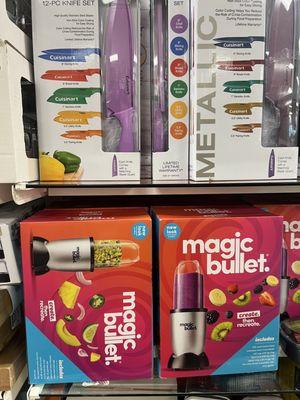 lots of Magic Bullet blenders... great for gifts!