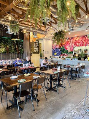 Colorful & cheerful eating area