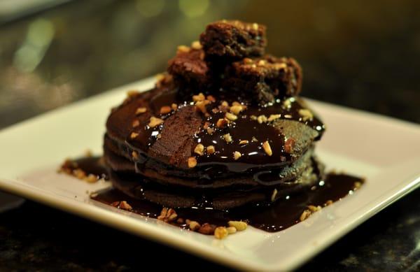 Chocolate Fudge Brownie Pancakes