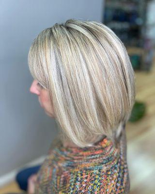 More blonding and a little dimension.