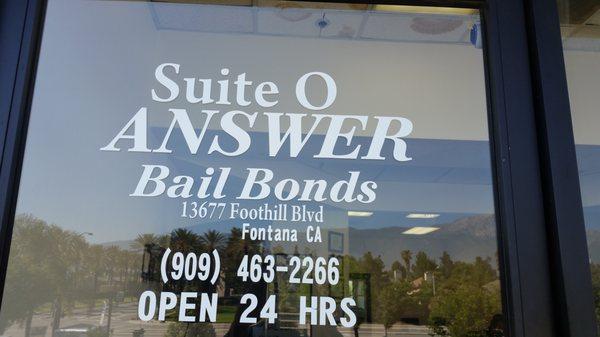 Answer Bail Bonds Fontana,CA