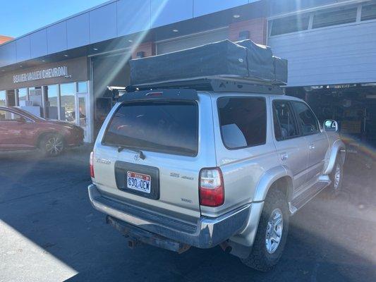 Service station and our 4Runner