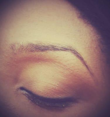 Eyebrow threading by Sanjeena. Request her.  She is great .