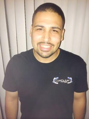 Luis Montanez ; Service technician. (Habla Español) ..