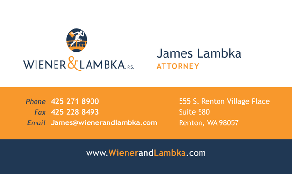 James Lambka Contact Information - Wiener & Lambka Personal Injury Attorneys in Seattle