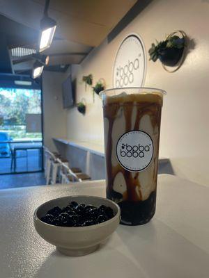 Brown Sugar House Milk Tea With Boba