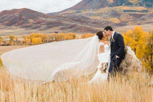 Love is always in the mountain air for your Colorado barn wedding in Steamboat Springs at La Joya Dulce