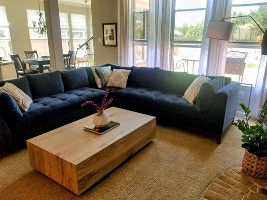 Bryden sectional and Sullivan coffee table