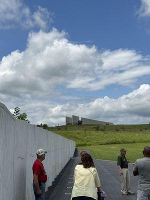 The black walk marks the final flight path