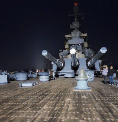 Bow of the USS North Carolina