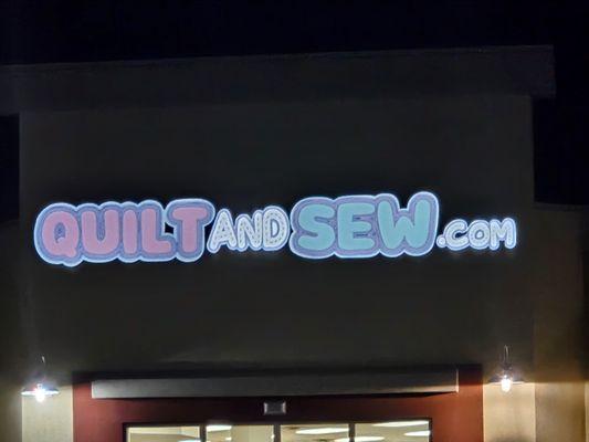 Our new logo at night