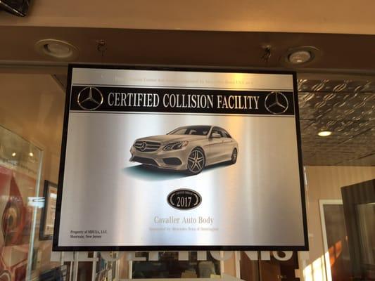 We are Mercedes certified repair center for over 15 years