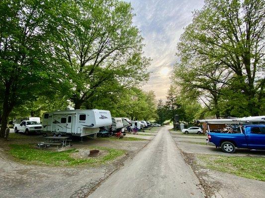 RV camp site with full hook up