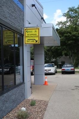 Emissions Testing is easier at Hartland Service. Pull up to the front door in the emissions testing lane to get started.