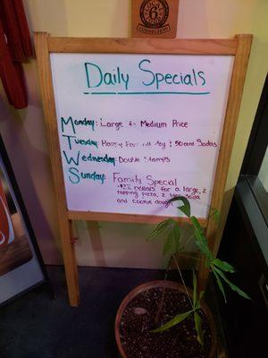 Specials as of 5/11/19