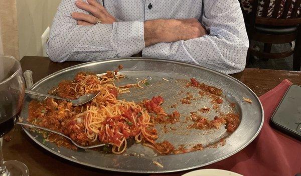 Chicken Bolognese for one!