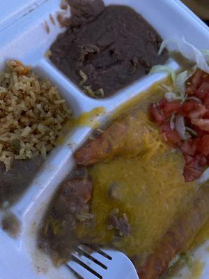 Enchilada plate